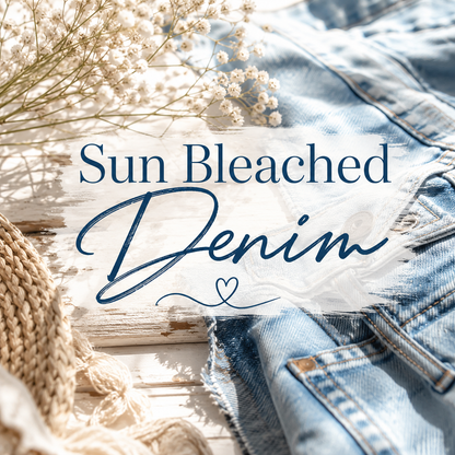 Sun Bleached Denim Clamshell Wax Melt