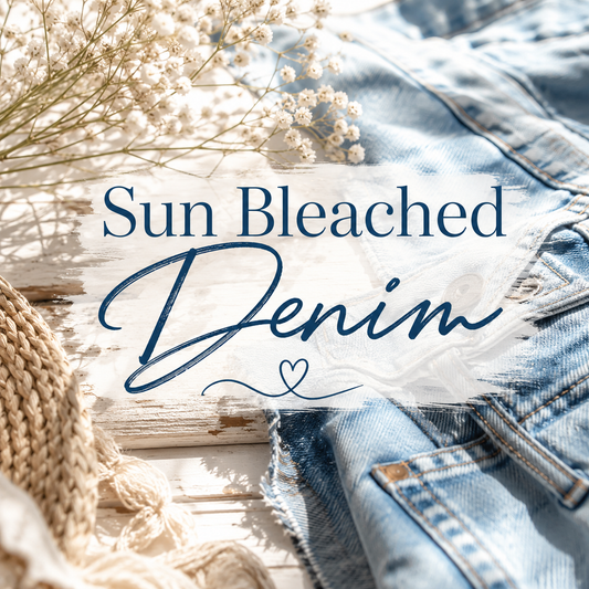 Sun Bleached Denim Clamshell Wax Melt