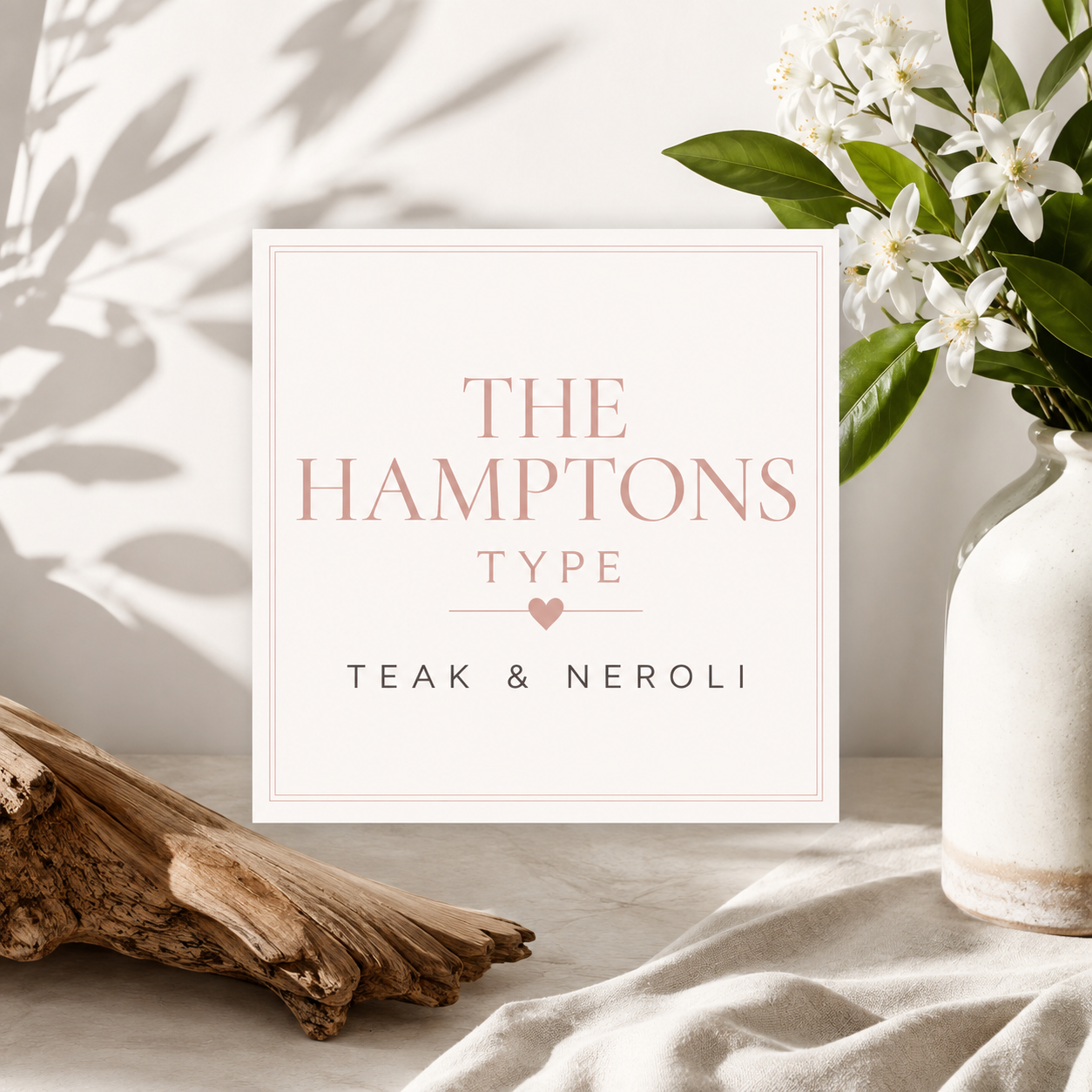 The Hamptons type (Teak & Neroli) Clamshell Wax Melt