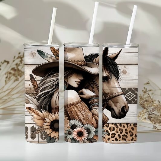 Girl with horse 20oz Tumbler