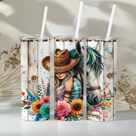 Girl with horse 20oz Tumbler
