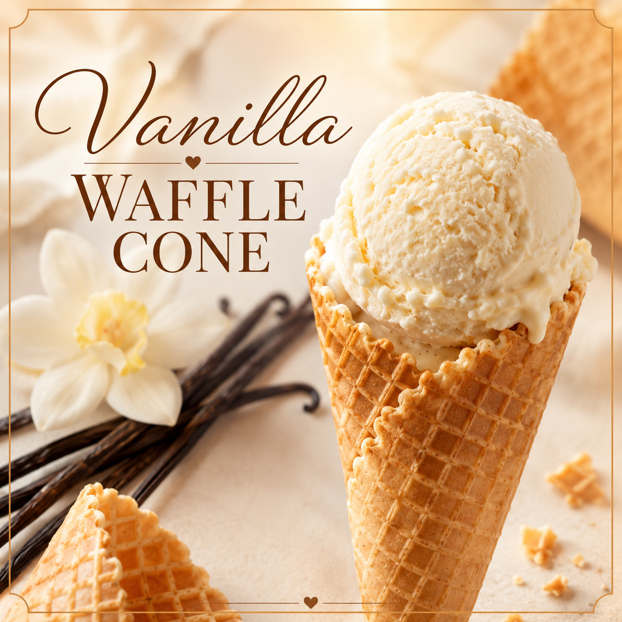 Vanilla Waffle Cone Clamshell Wax Melt