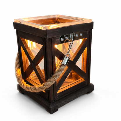 Walnut & Rope Vintage Bulb Illumination Warmer