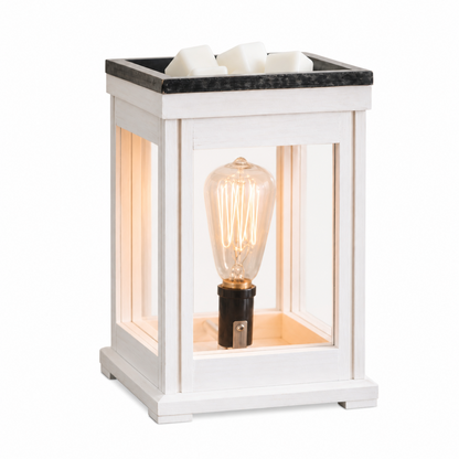 Weathered White Edison Bulb Illumination Warmer