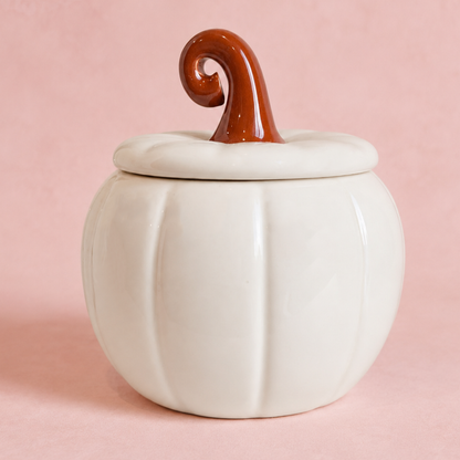 White Curly Pumpkin Tealight Wax Warmer