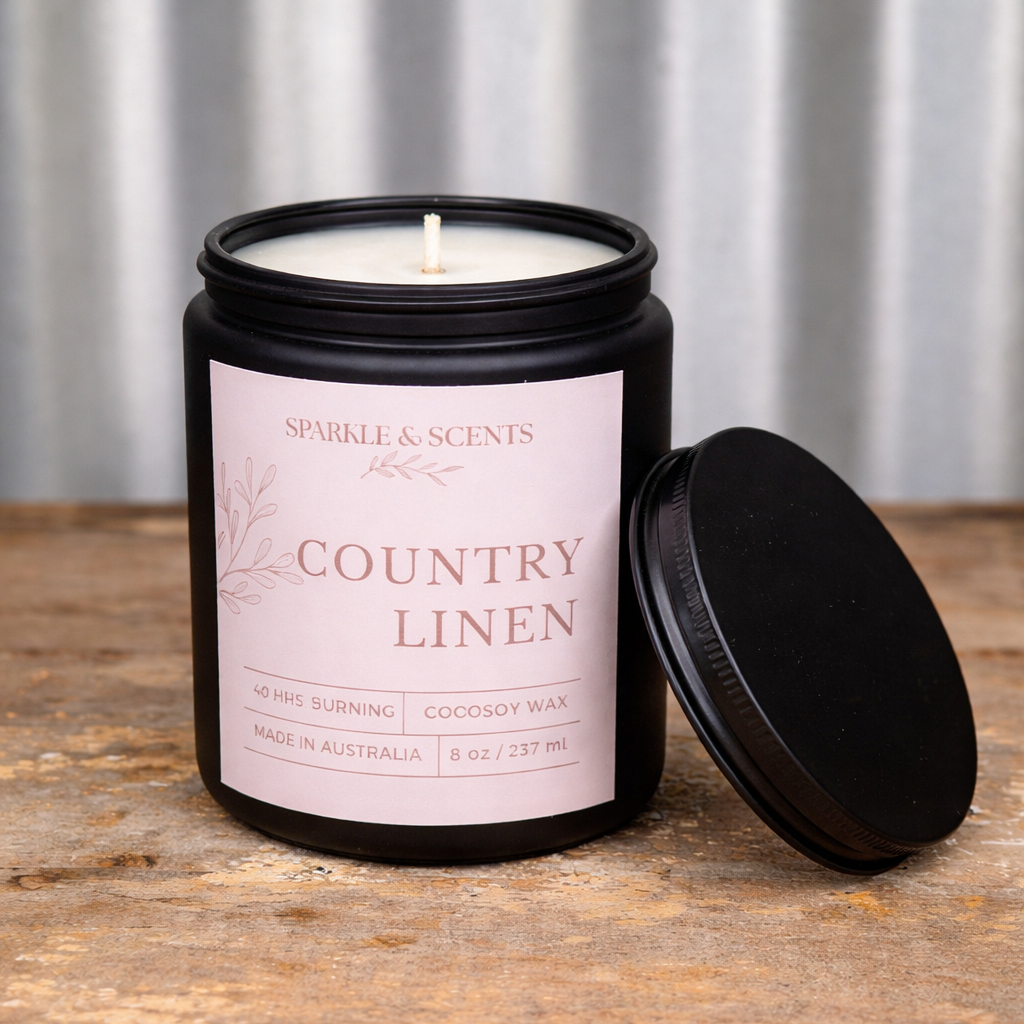 Black After Dark Jar Candle