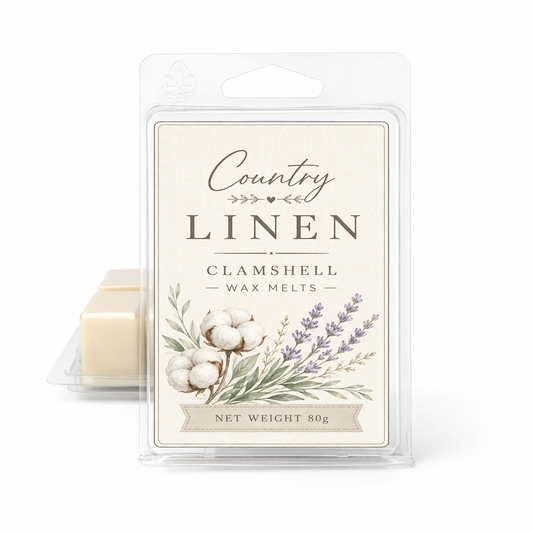 Country Linen Clamshell Soy Wax Melt