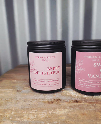 Black After Dark Jar Candle