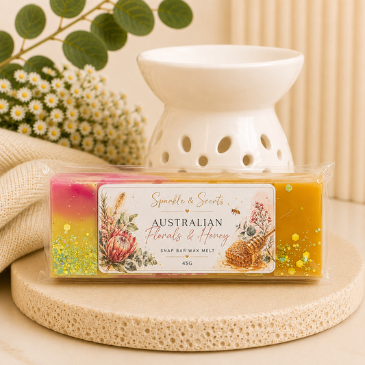 Australian Florals and Honey Snap Bar Wax Melt