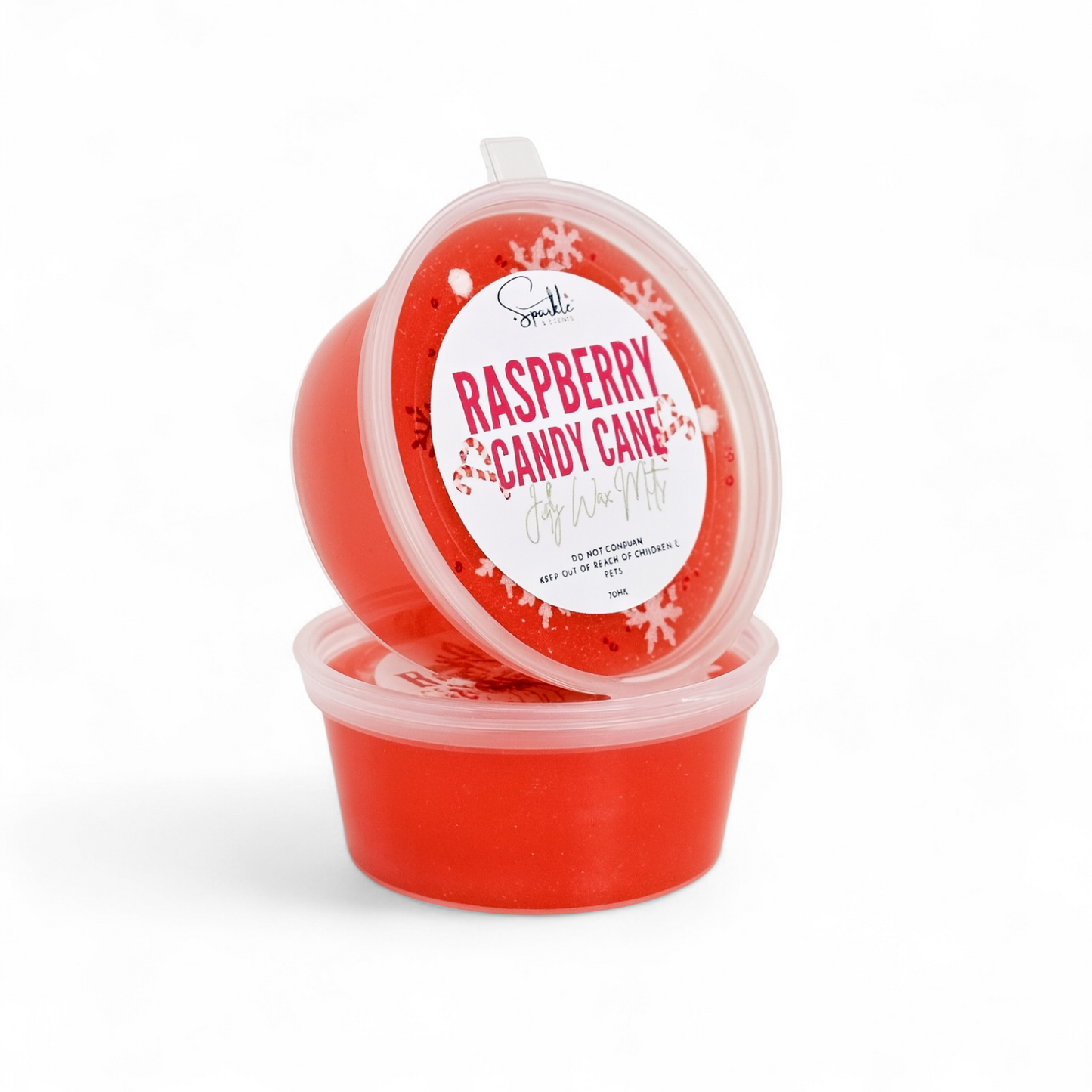 Raspberry Candy Cane Jelly Wax Melts