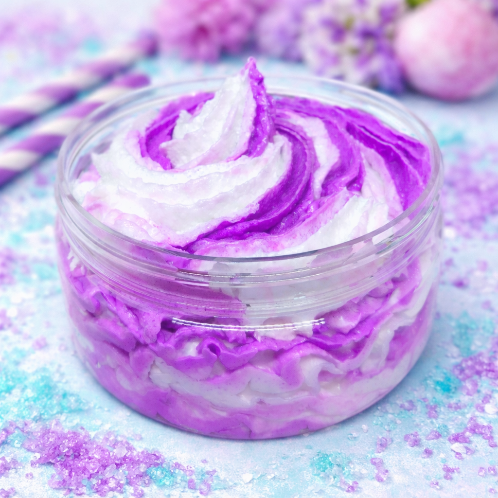 Black Raspberry and Vanilla Whipped Sugar Scrub