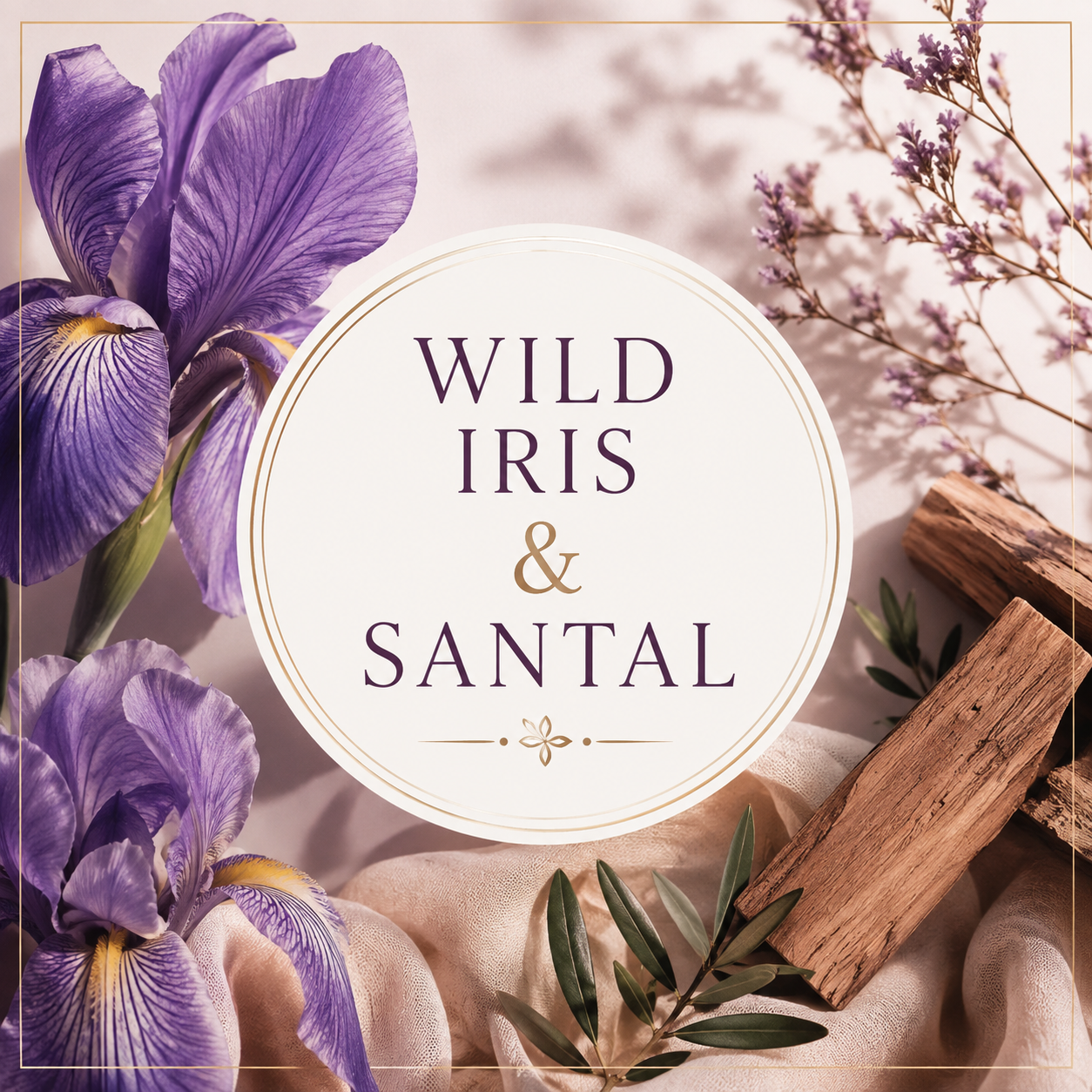 Wild Iris & Santal Clamshell Wax Melt