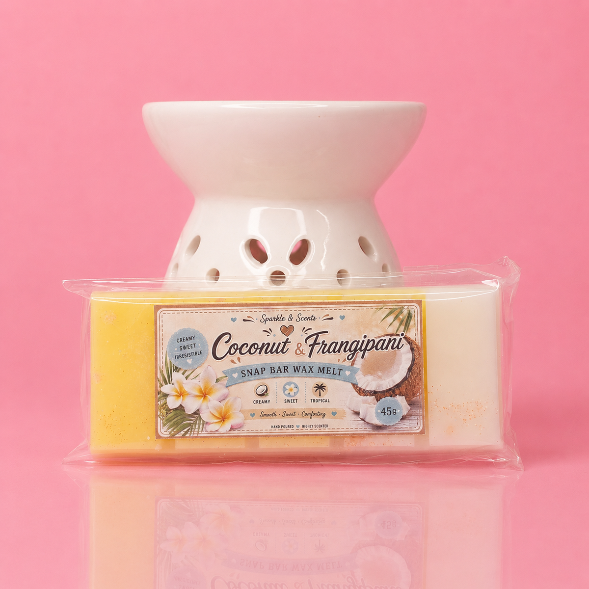Coconut & Frangipani Snap Bar Wax Melt