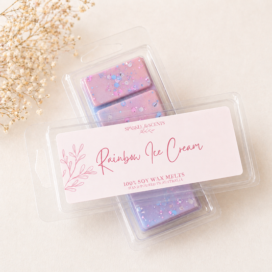 Rainbow Ice Cream Clam Shell Snap Bar