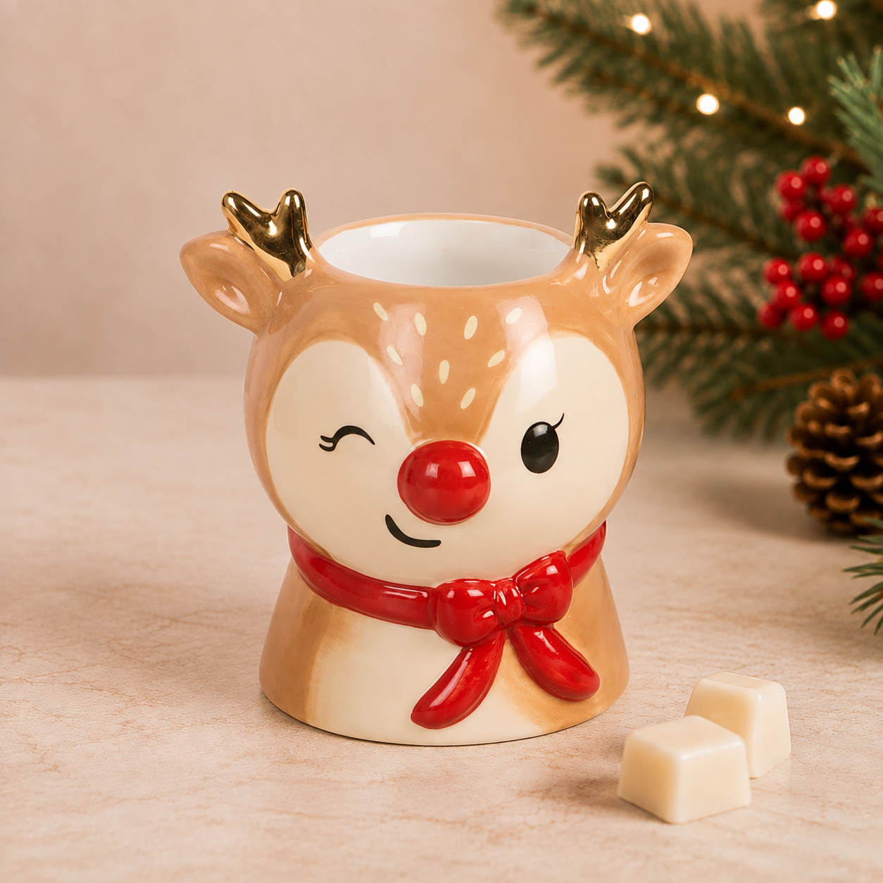 Ruby the Reindeer Tealight Wax Melt Warmer