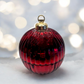 Christmas Bauble Candle - Red