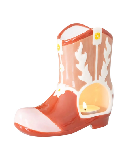 Cowboy Boot Tealight Melt Warmer