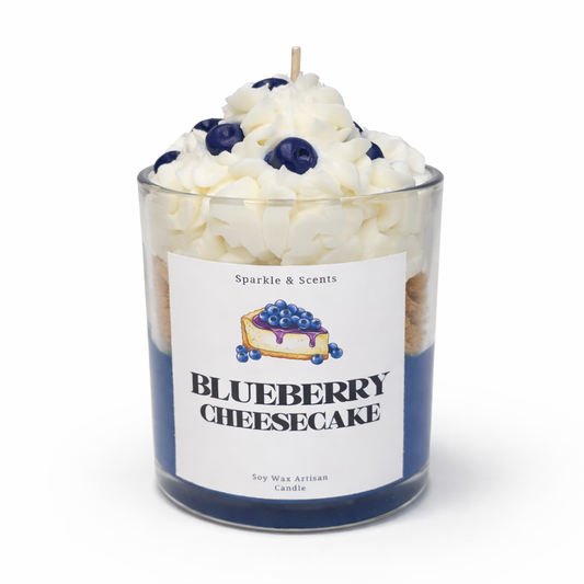 Blueberry Cheesecake Dessert Candle