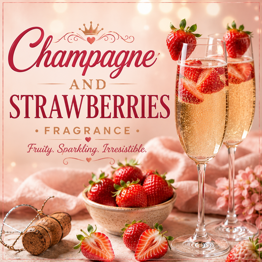 Champagne & Strawberries Clamshell Wax Melt