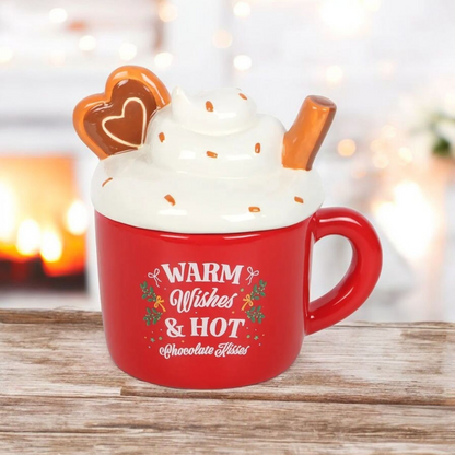 Hot Chocolate Mug Shaped Tealight Wax Melt Warmer