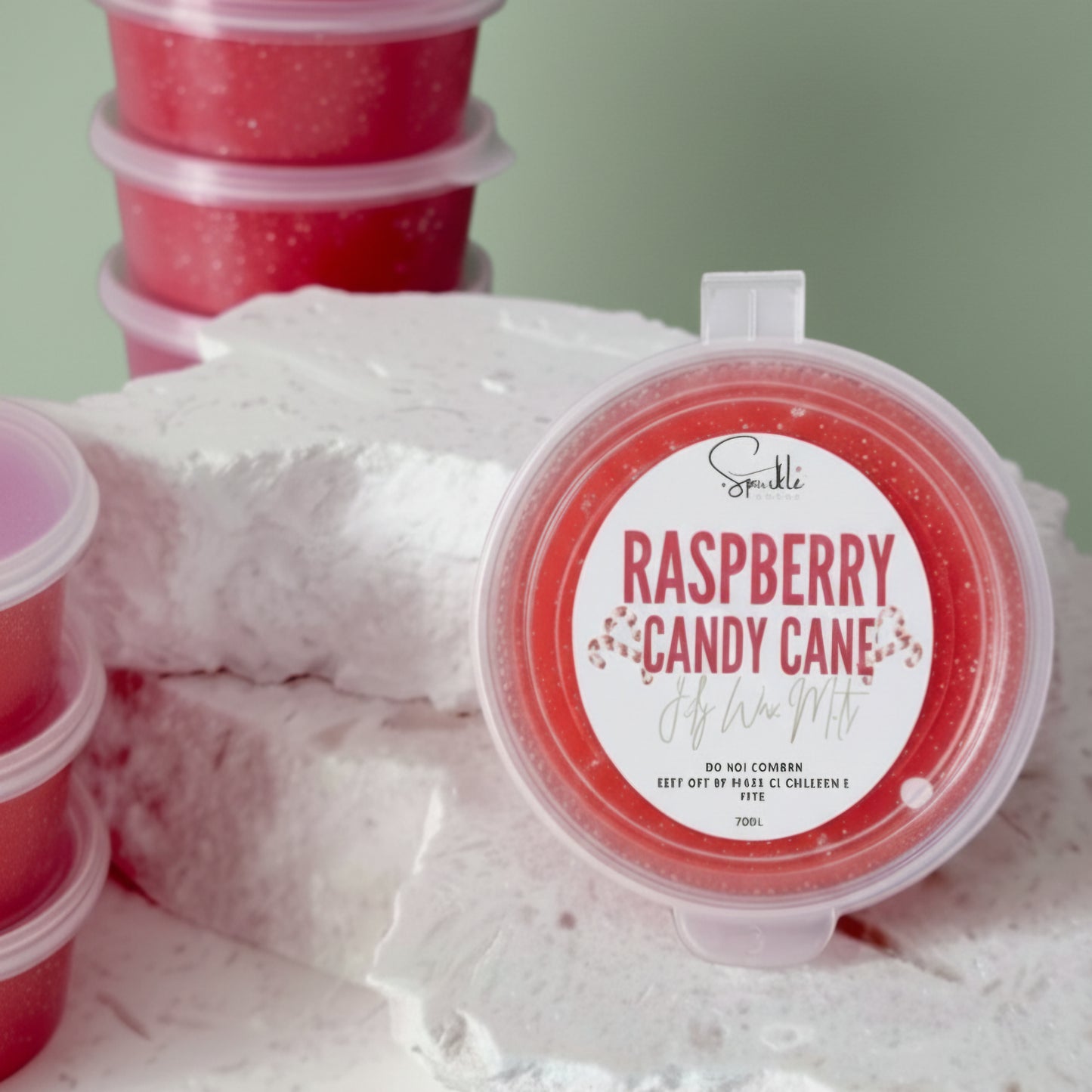 Raspberry Candy Cane Jelly Wax Melts