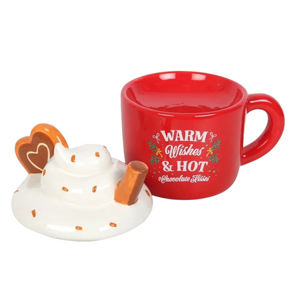 Hot Chocolate Mug Shaped Tealight Wax Melt Warmer