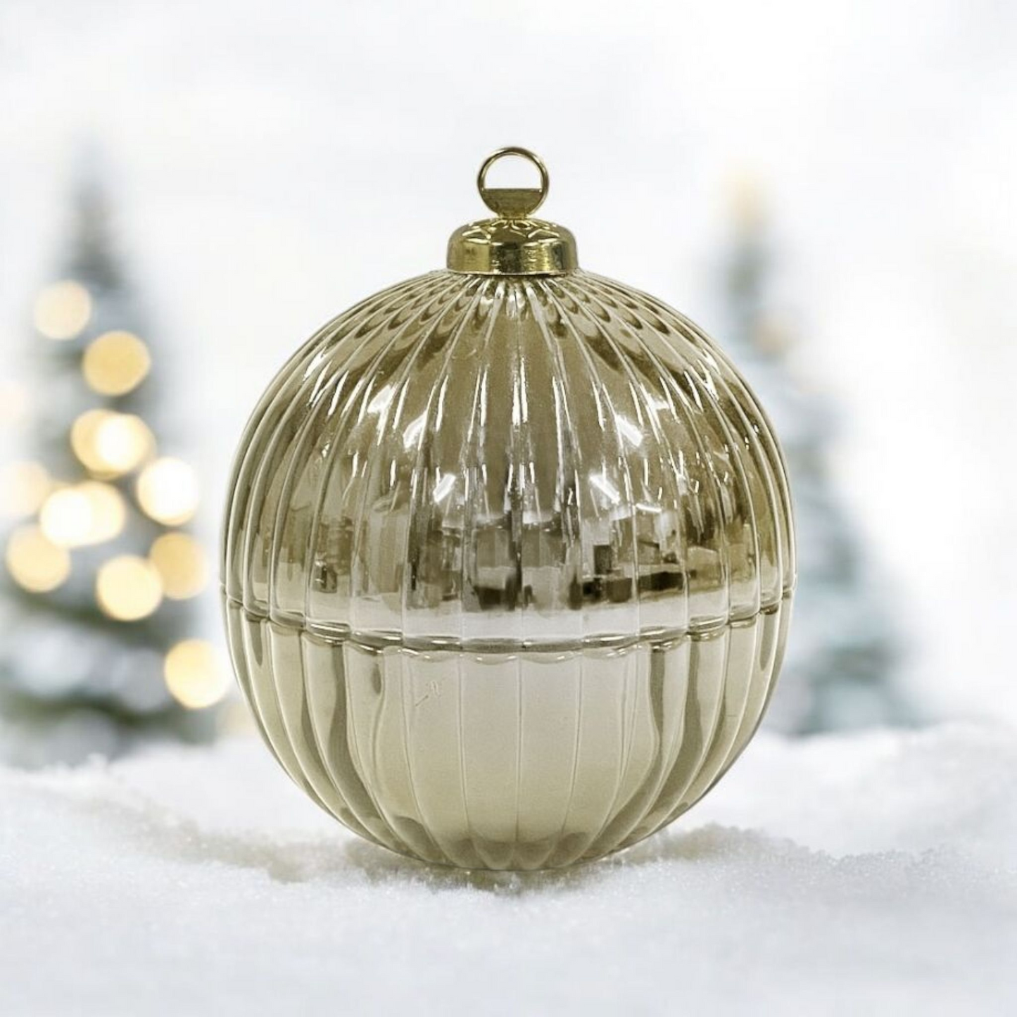 Christmas Bauble Candle - Gold