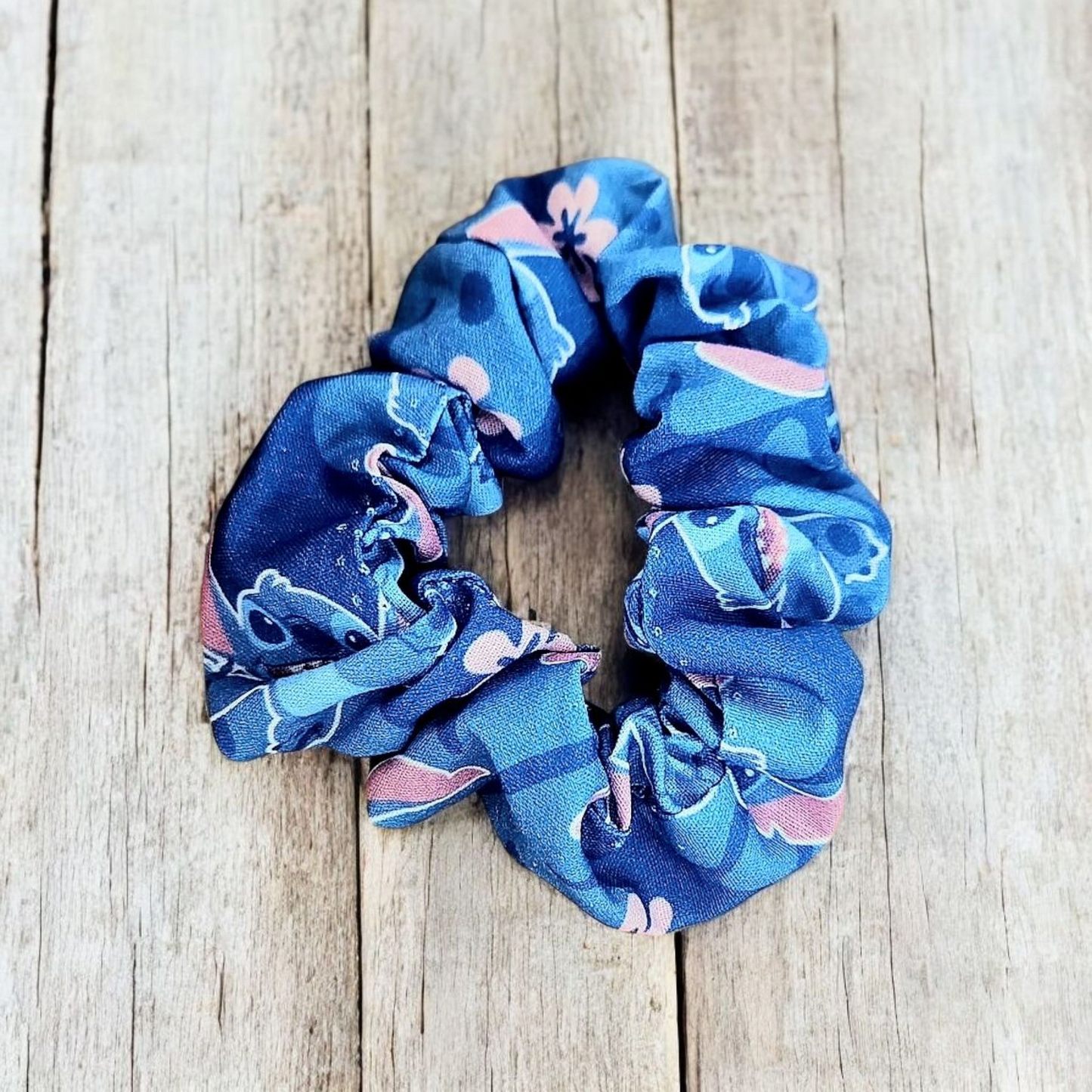 Ohana Blue Scrunchie