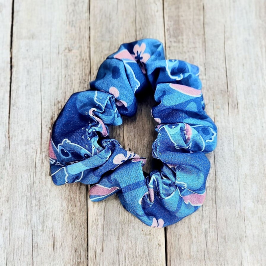 Ohana Blue Scrunchie