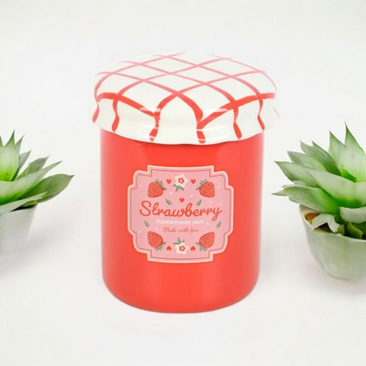 Strawberry Jam Jar Tealight Wax Melt Warmer