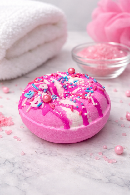 Donut ~ Strawberry Milk Bath Bomb