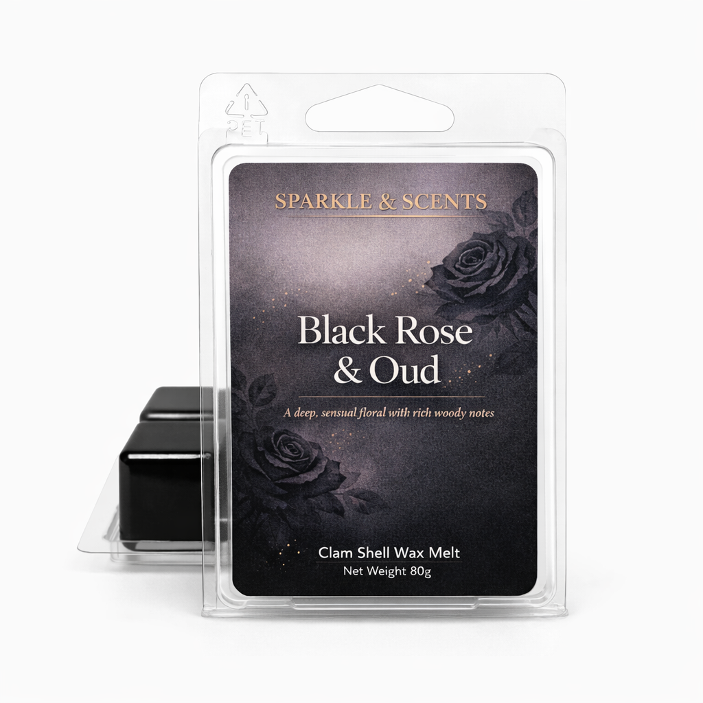 Black Rose & Oud Inspired Clam Shell Soy Wax Melt