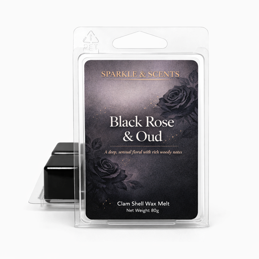 Black Rose & Oud Inspired Clam Shell Soy Wax Melt