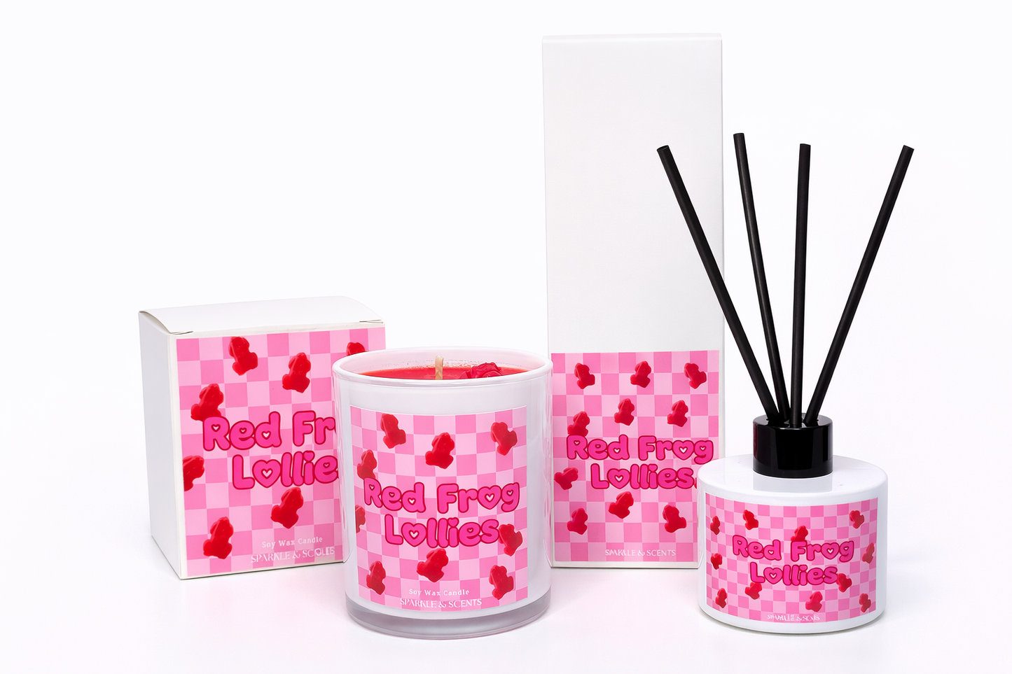 Red Frog Lollies Candle