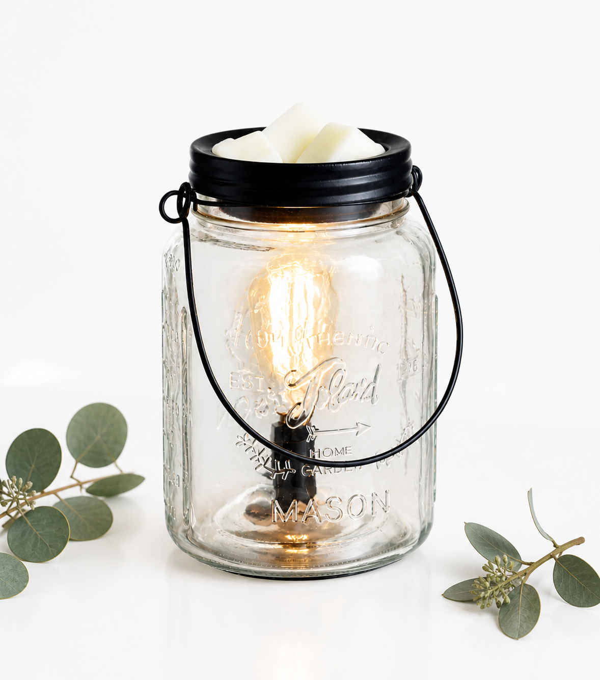 Mason Jar Edison Electric Wax Melt Warmer