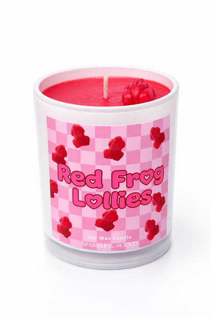 Red Frog Lollies Candle