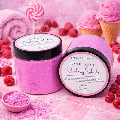 Raspberry Sherbet Bath Dust