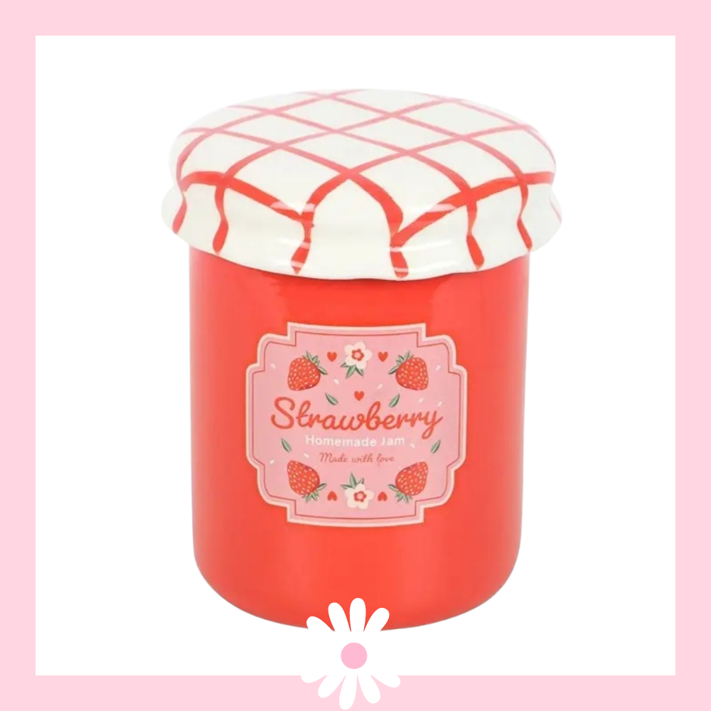 Strawberry Jam Jar Tealight Melt Burner