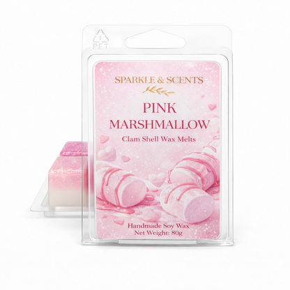 Pink Marshmallow Clam Shell Soy Wax Melt