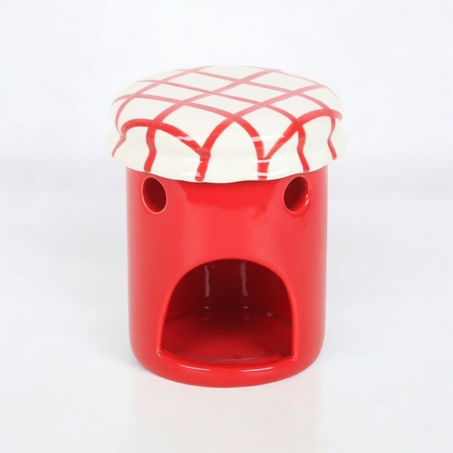 Cherry Jam Jar Tealight Melt Burner