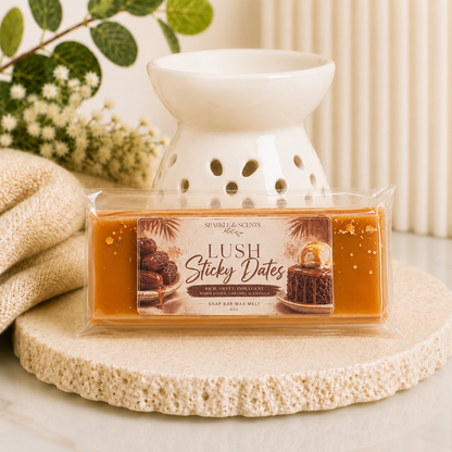 Sticky Dates Lush Type Snap Bar Wax Melt