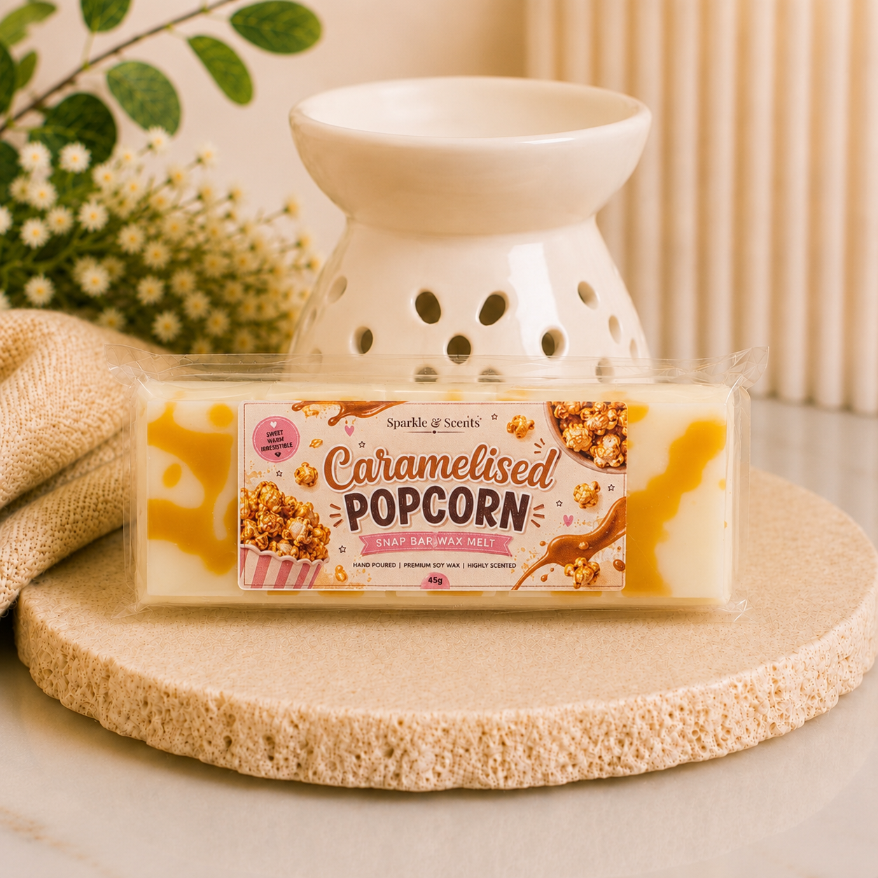 Caramelised Popcorn Snap Bar Wax Melt