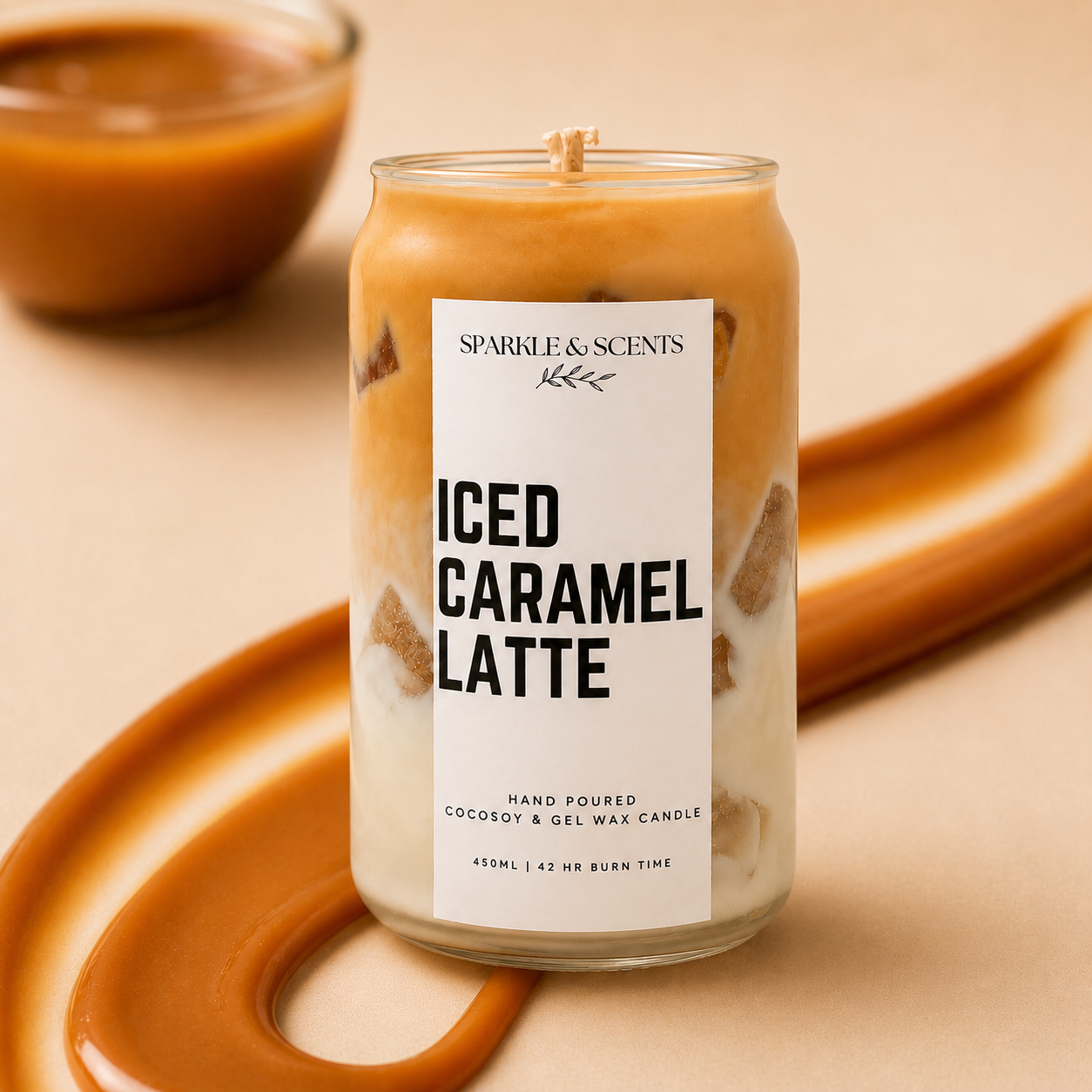 Iced Caramel Latte Candle