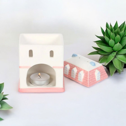 Pastel House Tealight Wax Melt Warmer