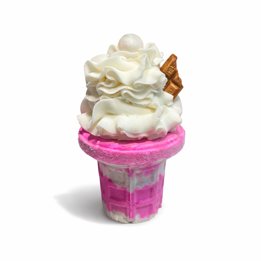 Blackberry & Strawberry Ice Cream Bath Bomb