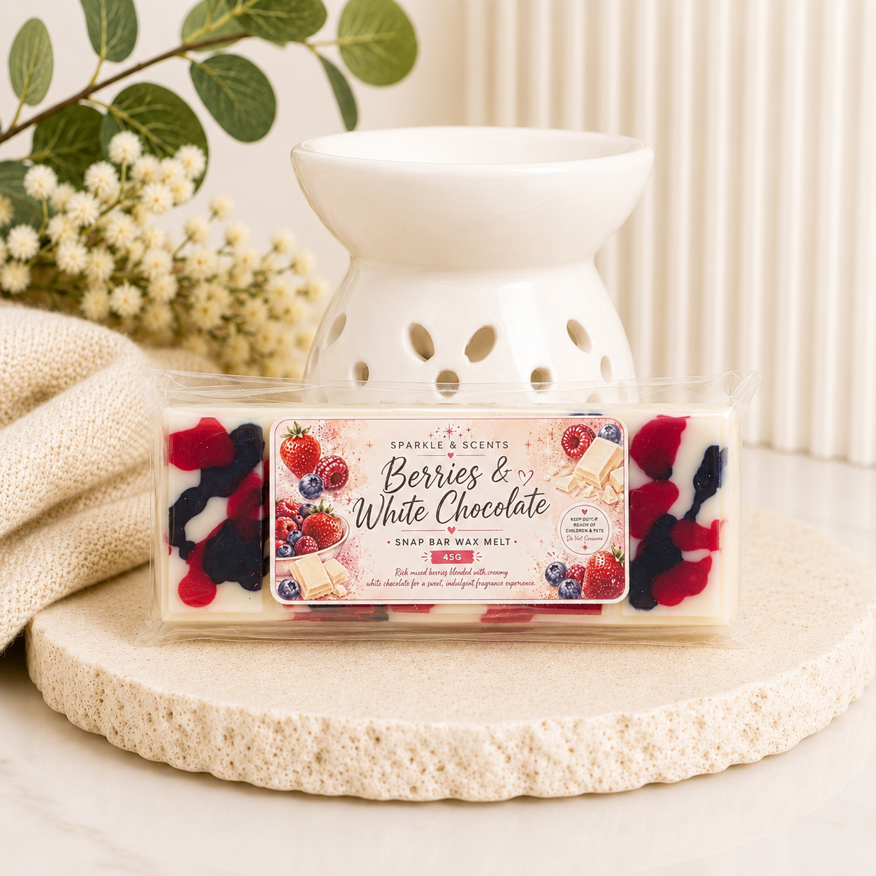 Berries & White Chocolate Snap Bar Wax Melt