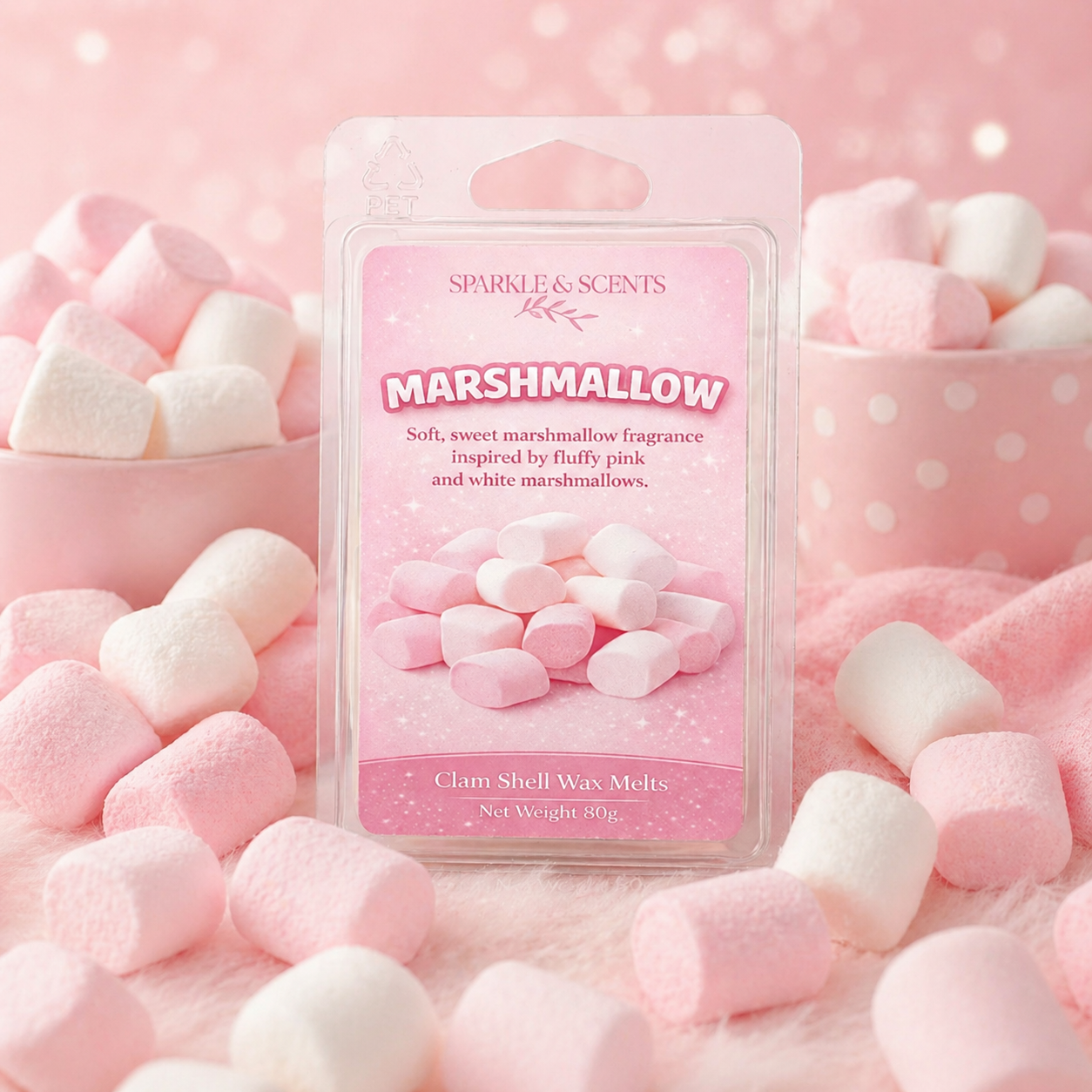 Marshmallow Clam Shell Soy Wax Melt