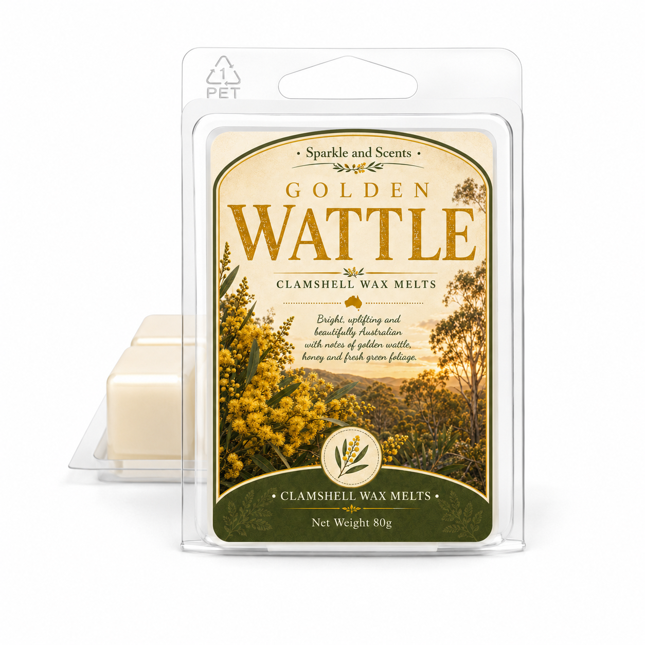 Golden Wattle Clamshell Soy Wax Melt