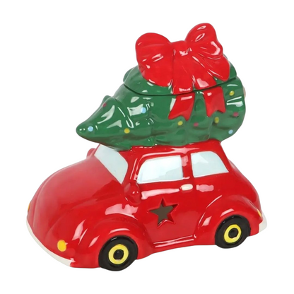 Car with Christmas Tree Tealight Wax Melt Warmer