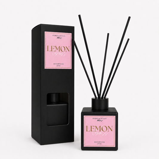Black Matte Square Reed Diffuser